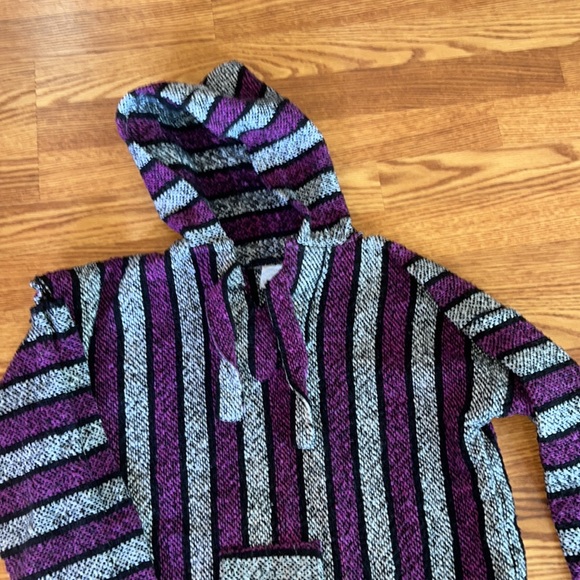 Handmade Drug Rug Hoodie from Mexico - Picture 2 of 4